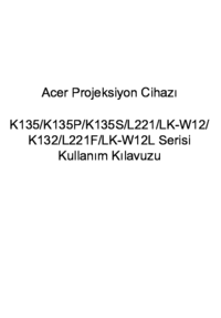 Um das Dokument anzuzeigen Acer K135 Bedienungsanleitung