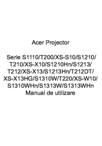 Um das Dokument anzuzeigen Acer S1210 Bedienungsanleitung